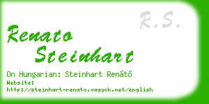renato steinhart business card